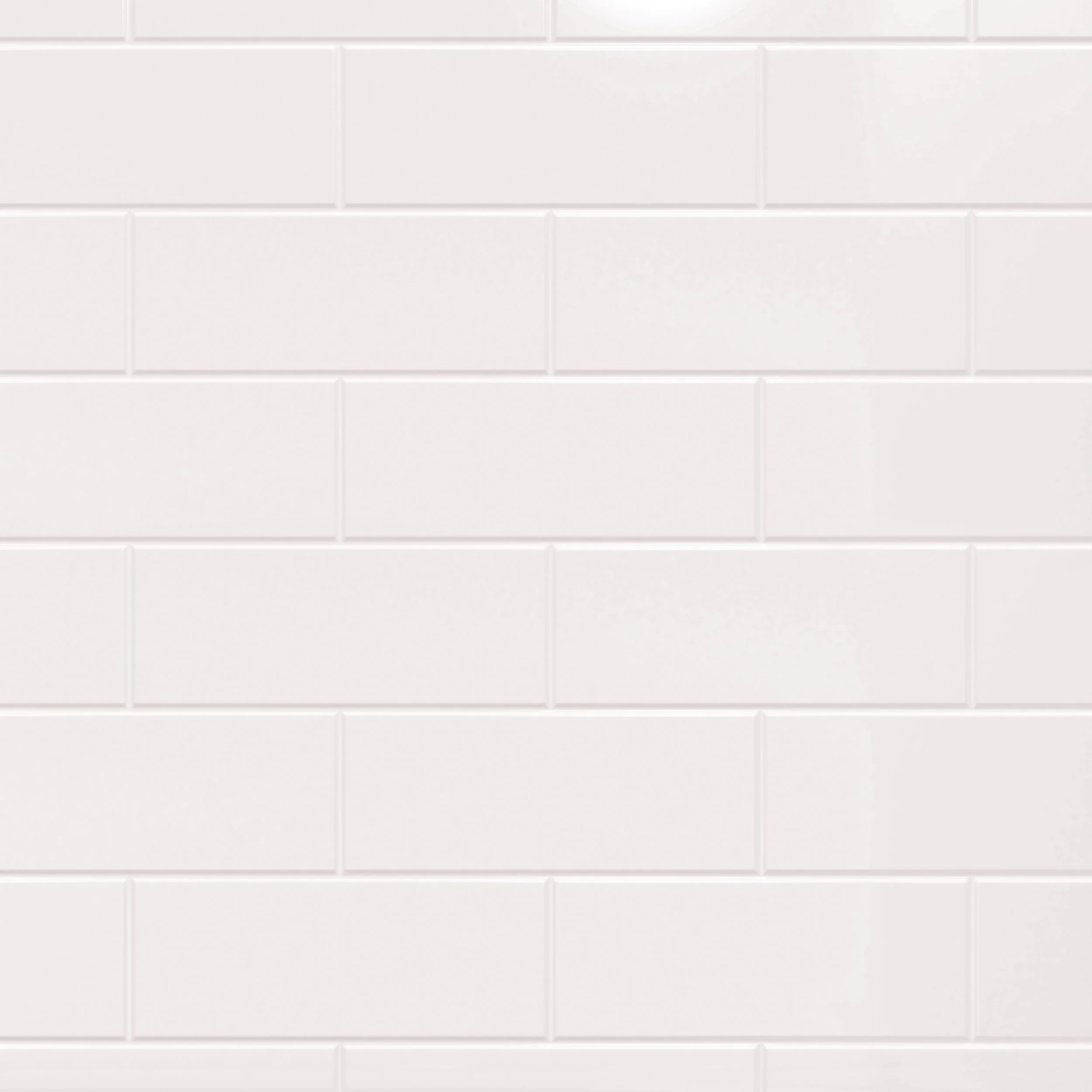 White Acrylic 3x8 Subway Tile