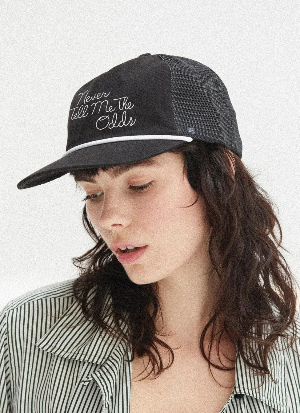 Never Tell Me The Odds Black Trucker Hat