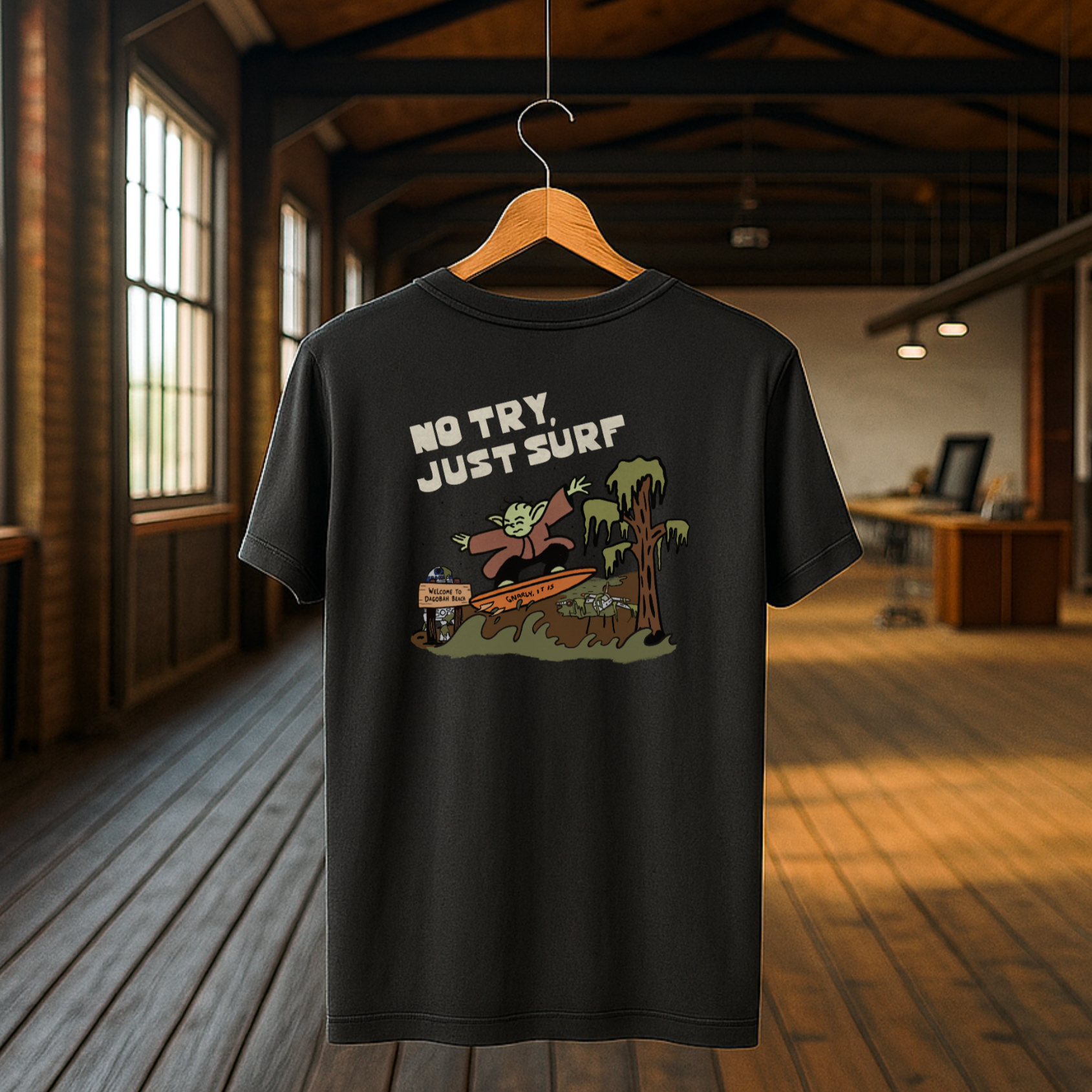 No Try Just Surf Tee