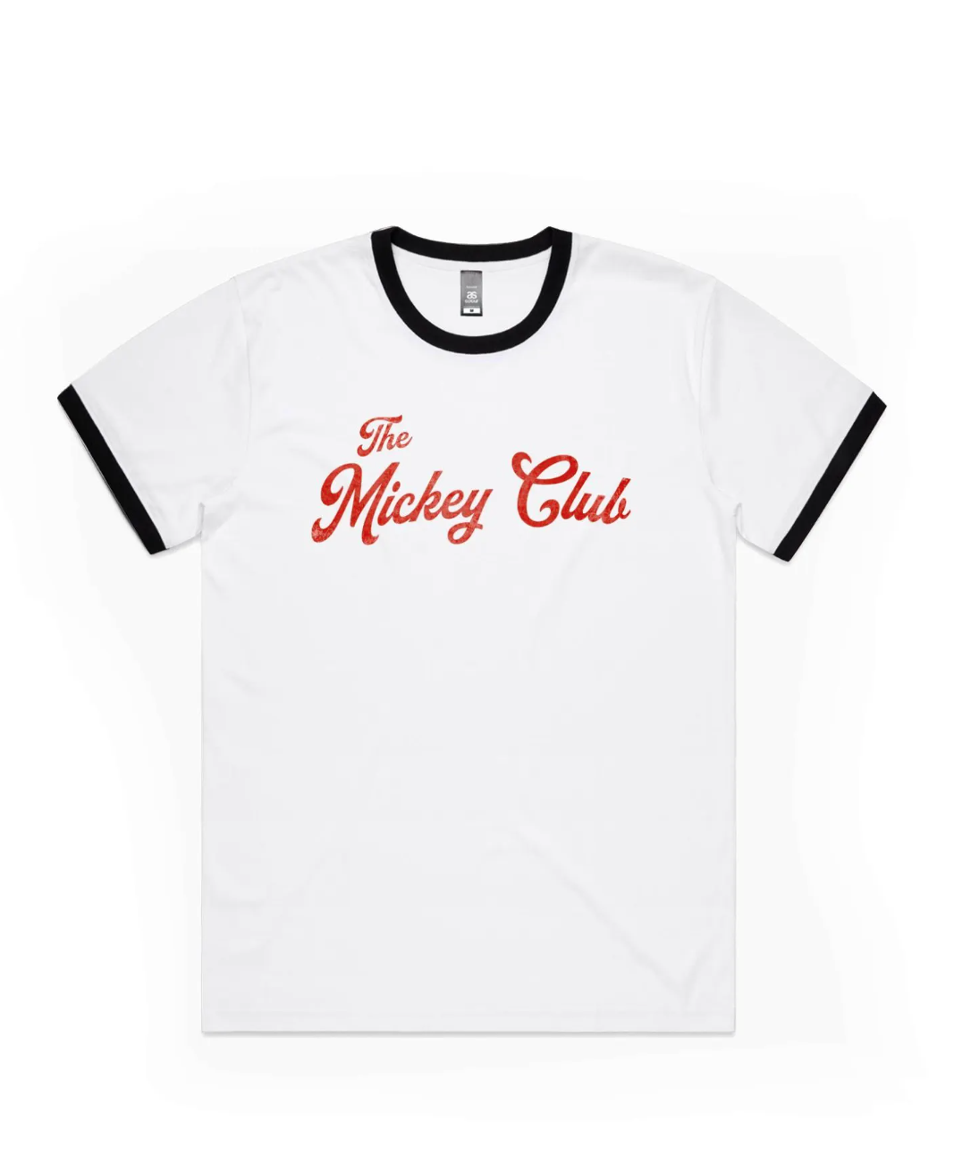 The Mickey Club Ringer Tee - Red and Black