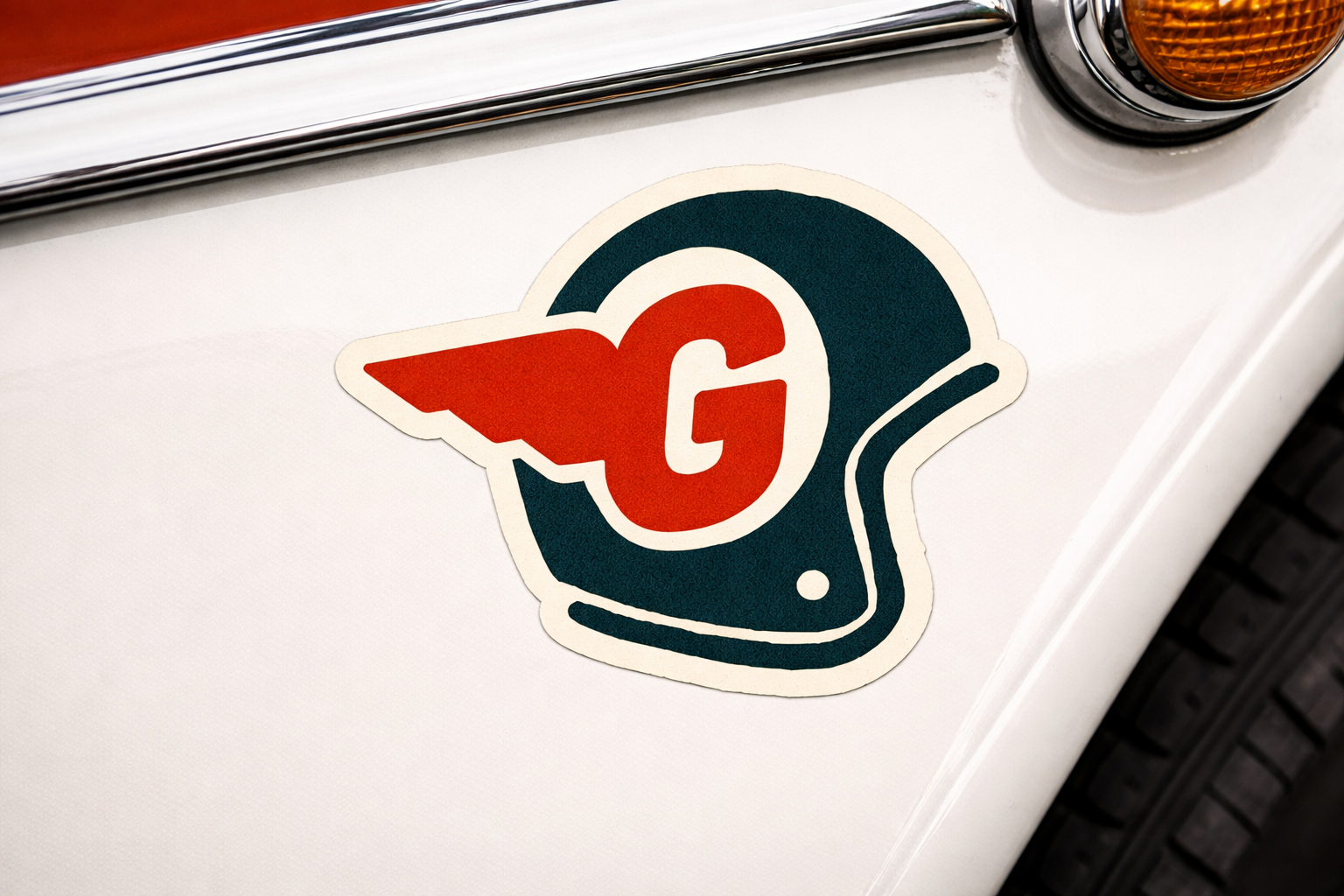 LGGPR G-Helmet Die-cut sticker – 3x3"