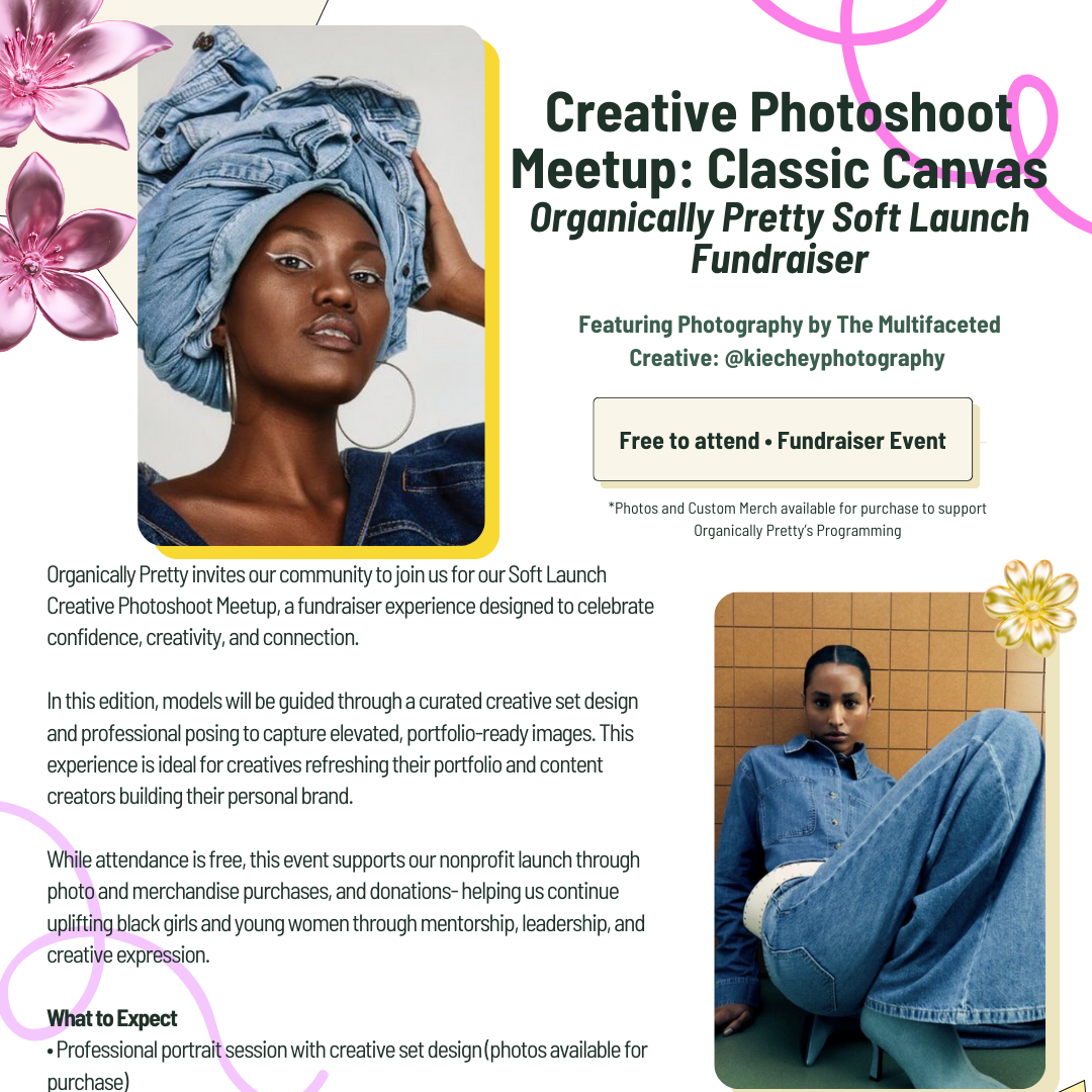 Creative Photoshoot Meetup: Classic Canvas Organically Pretty Soft Launch