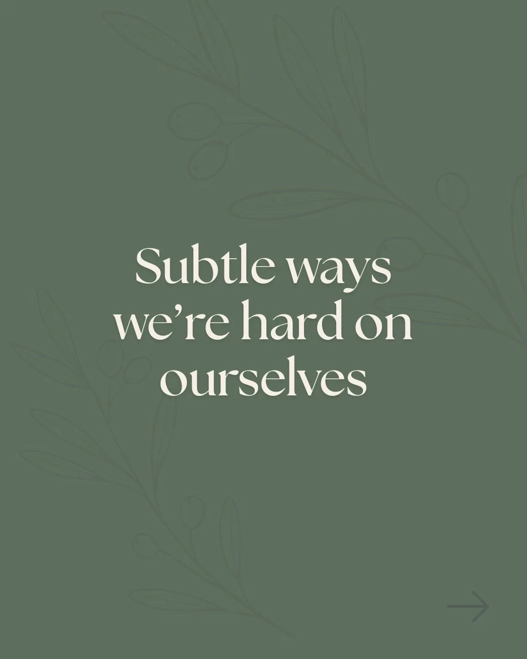 Sometimes self-criticism hides behind &ldquo;practical&rdquo; or &ldquo;motivating&rdquo; thoughts, but it still quietly wears you down.

Constant self-criticism, comparing your body or progress, feeling like rest must be earned, perfectionism, minim