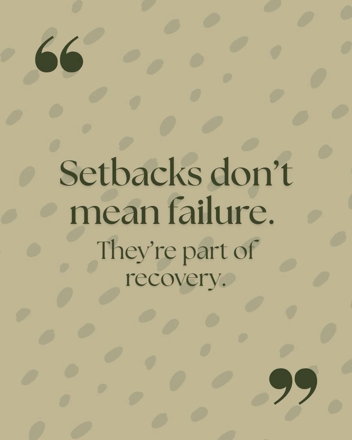 If you&rsquo;re in recovery from an Eating Disorder, and you&rsquo;ve had a setback, take a breath: this does not mean you failed.

Healing isn&rsquo;t a straight line. It&rsquo;s a process of learning, adjusting, and growing. Setbacks often show up 