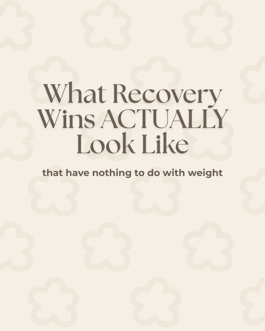 When we think about &ldquo;progress&rdquo; in recovery, it&rsquo;s easy to focus on numbers.

But real, meaningful healing often shows up in quieter ways.

It looks like eating without overanalyzing.
It feels like having more mental space for your li