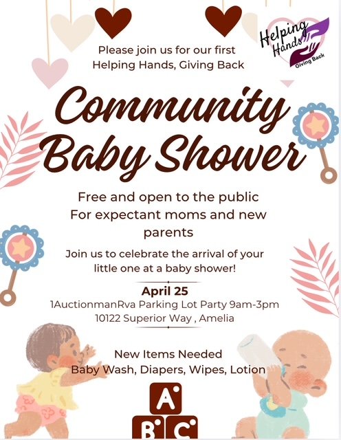 Parking Lot Party &amp; Free Community Baby Shower