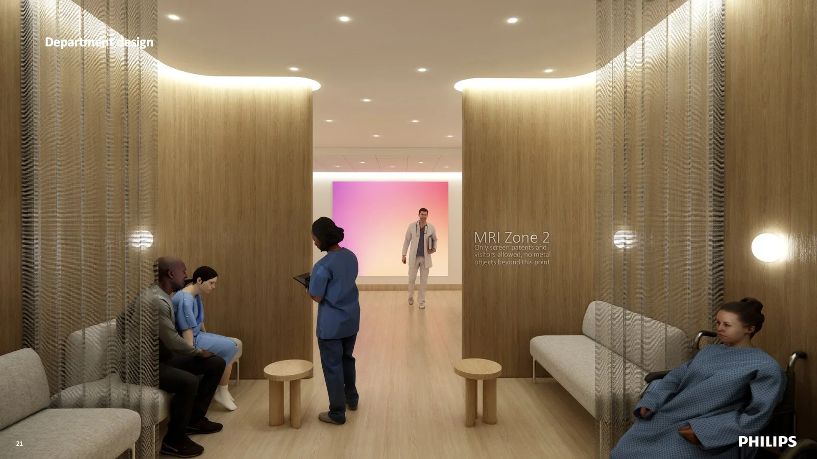 Sub-waiting for MRI scanner