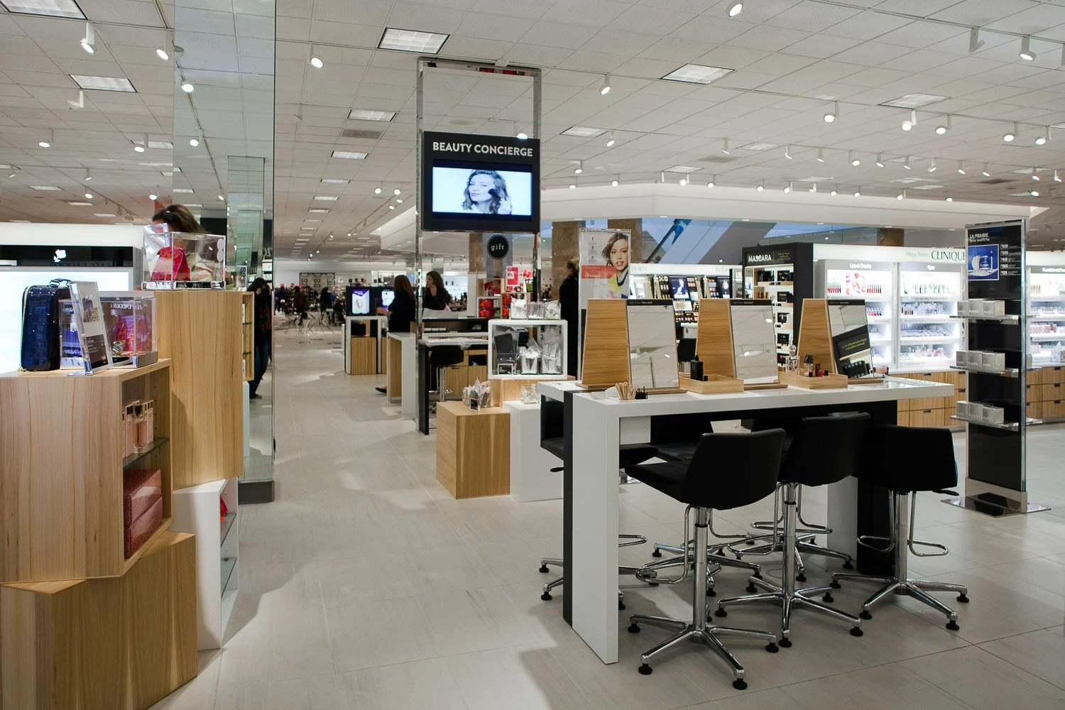Nordstrom beauty department wide view
