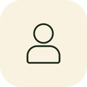 Silhouette icon of a person on a light background