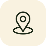 Map pin icon on a light background