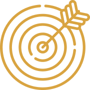 Target with an arrow hitting the bullseye.