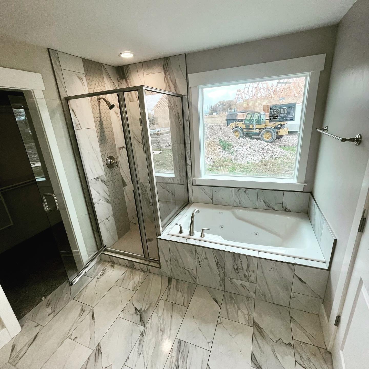 Tile installation for new construction job 