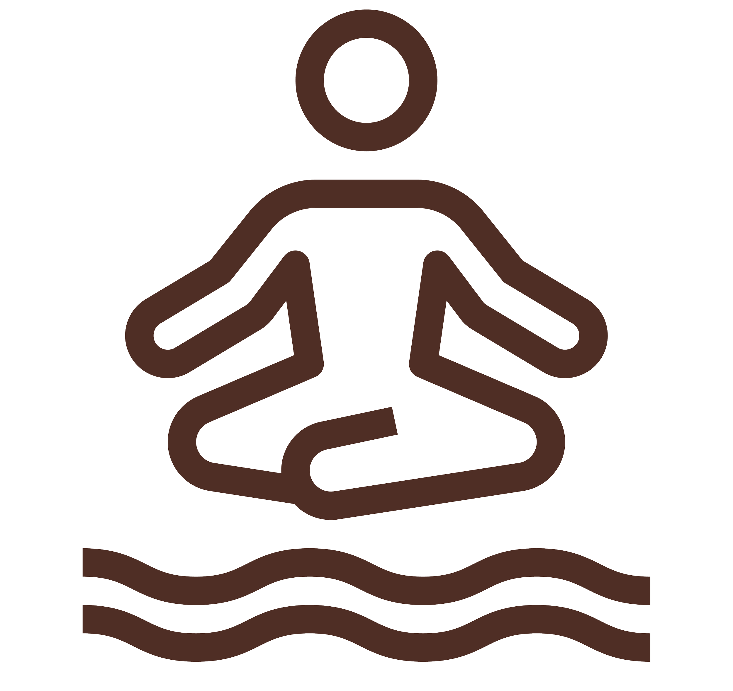 Geometric drawing of an outline square with sections divided by vertical, horizontal, and half circle lines.
