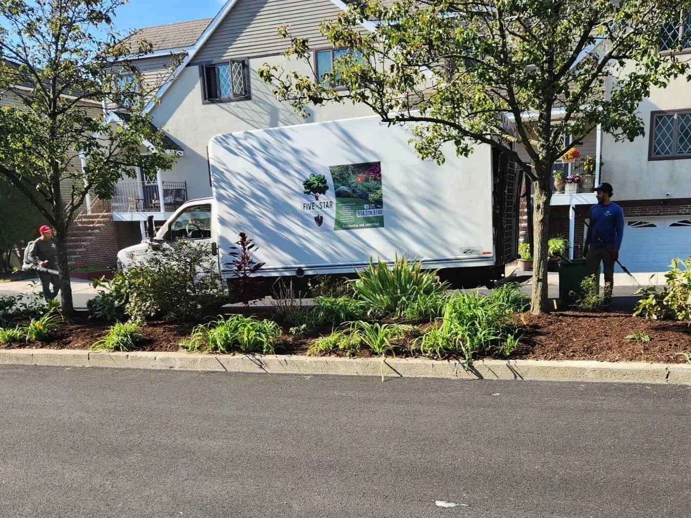 landscape design, mulching, rubbish removal