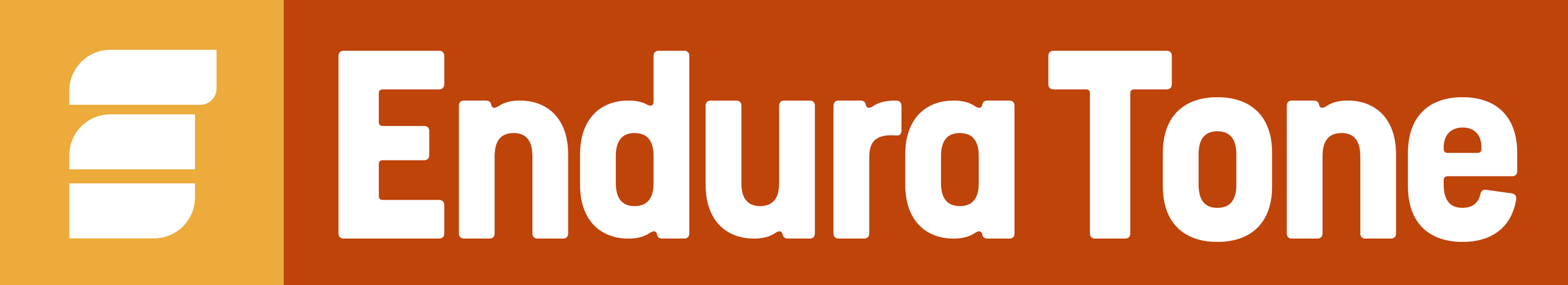 Close-up view of the Edutone logo with bold white text on a brown background.