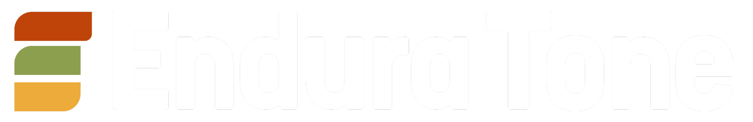 EndureTone logo with multicolored rectangular design and bold white text