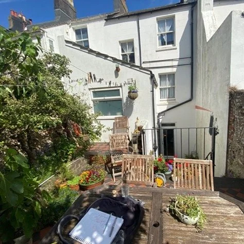 Before - looking east towards the house
