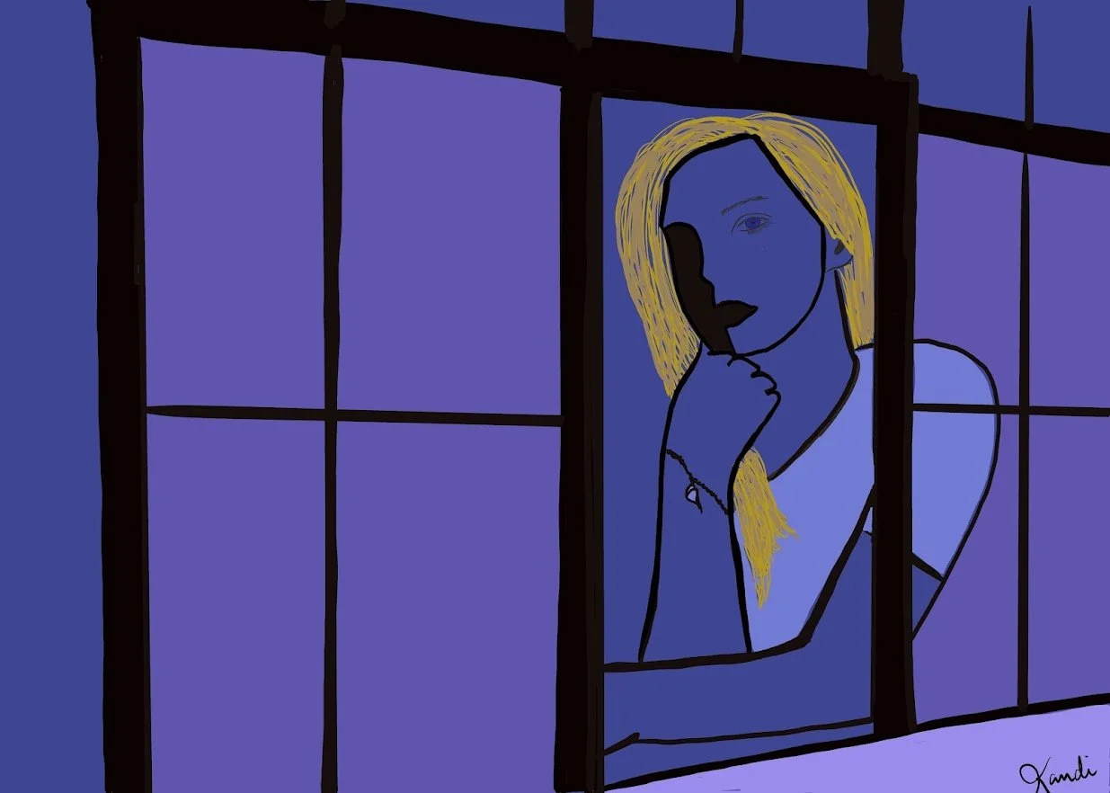 Fragments of Stillness - 2025 Digital Painting © Kandi Finney Art 