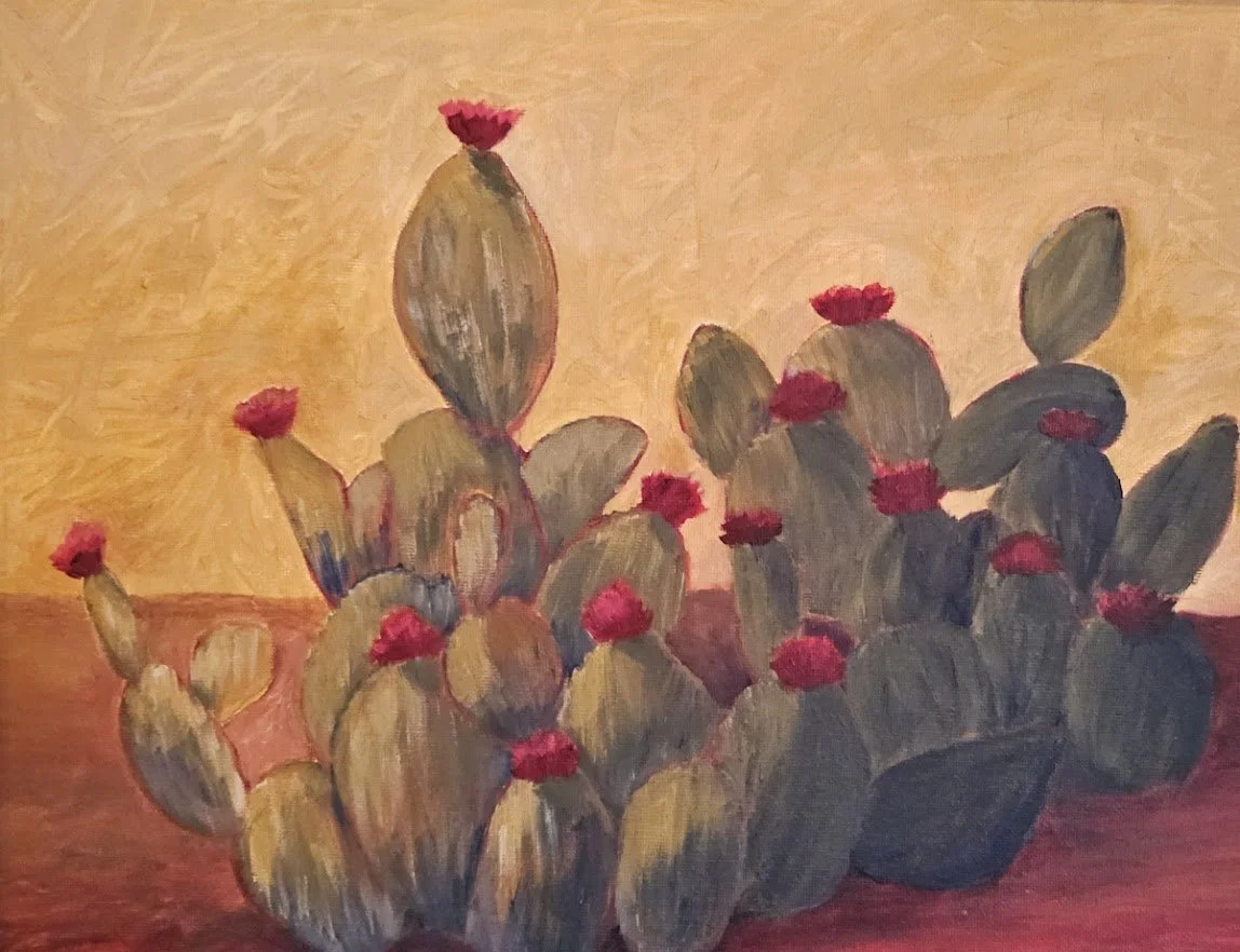 Desert in Bloom - 2023 Oil Painting © Kandi Finney Art 