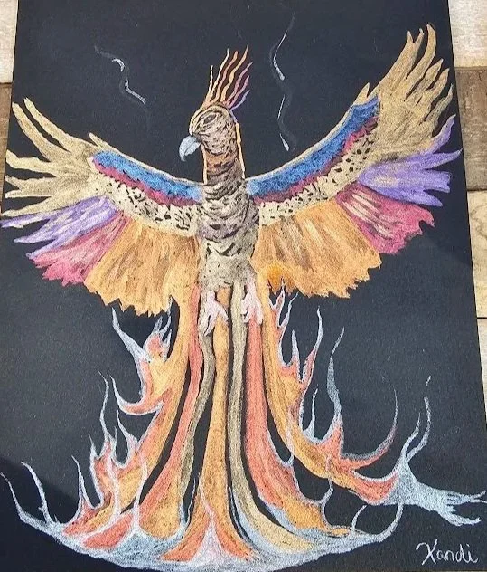 Celestial Ascent - 2025 Watercolor Painting © Kandi Finney Art 