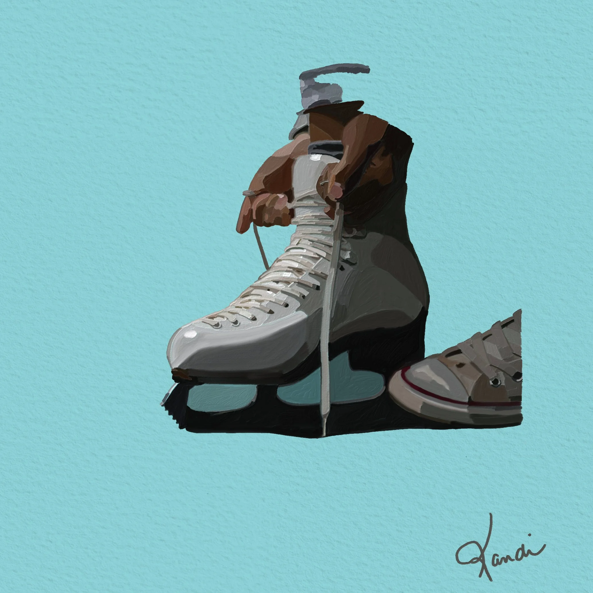 Before the Ice - 2026 Digital Painting © 2026 Kandi Finney Art 