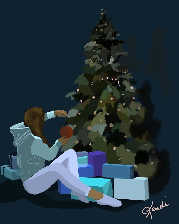 Held by the Light - 2025 Digital Painting © Kandi Finney Art 