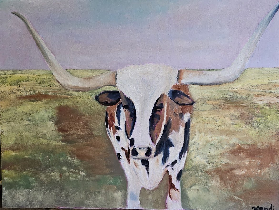 Lone Star Gaze - 2025 Oil Painting © Kandi Finney Art 