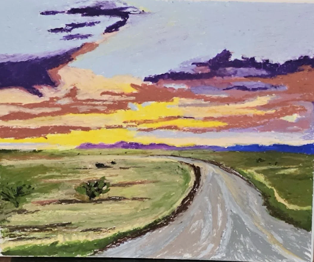 Dust in the Wind - 2025 Oil Pastel © Kandi Finney Art 