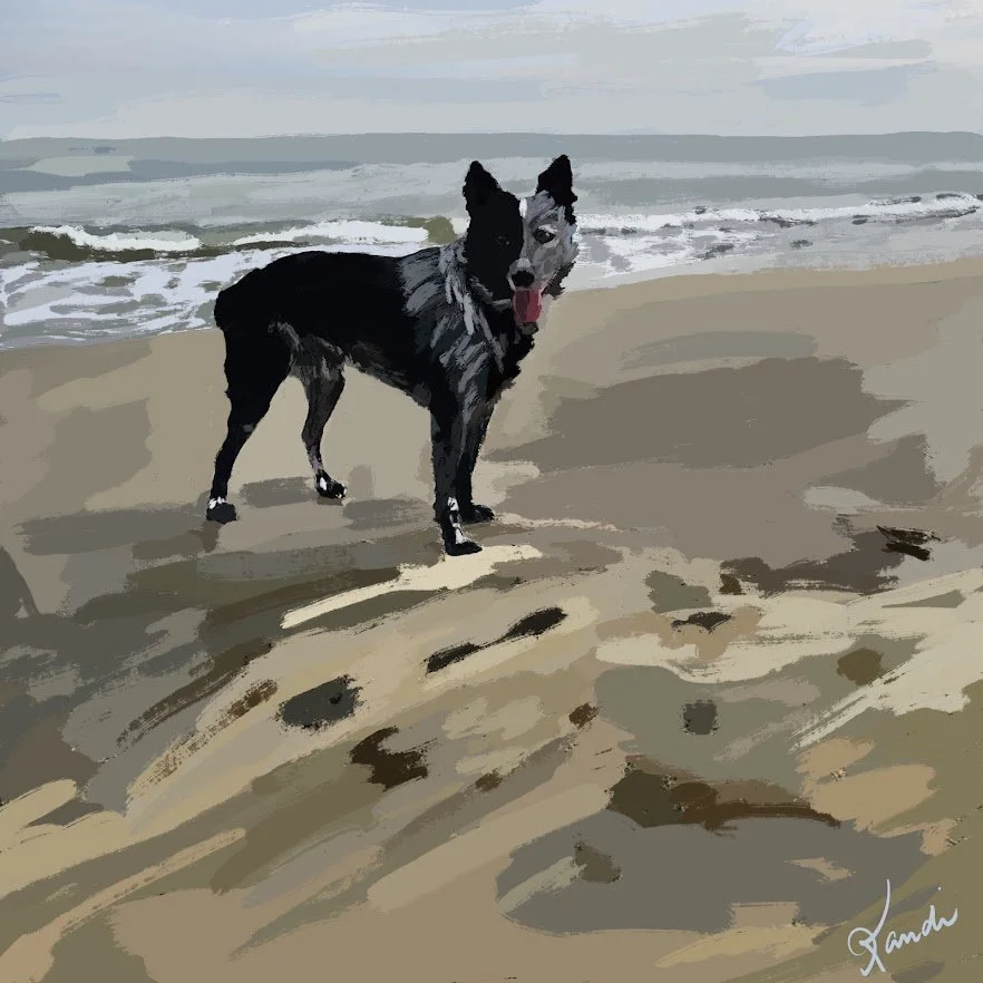 Rox - 2025 Digital Painting © Kandi Finney Art 