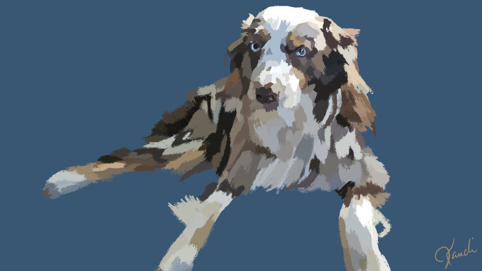 The Fur - 2025 Digital Painting © Kandi Finney Art 