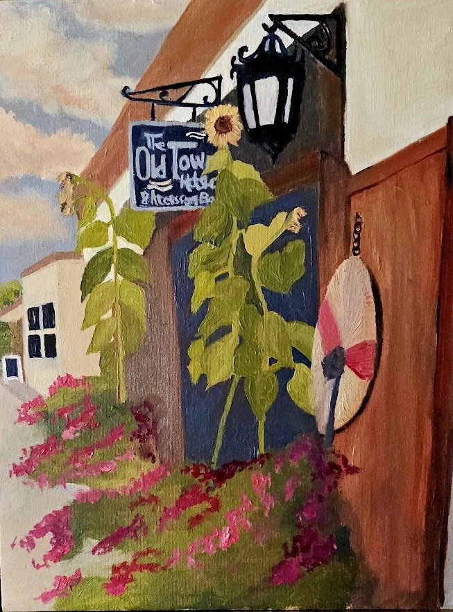 Old Town Hat Shop - 2025 Oil Painting © Kandi Finney Art 