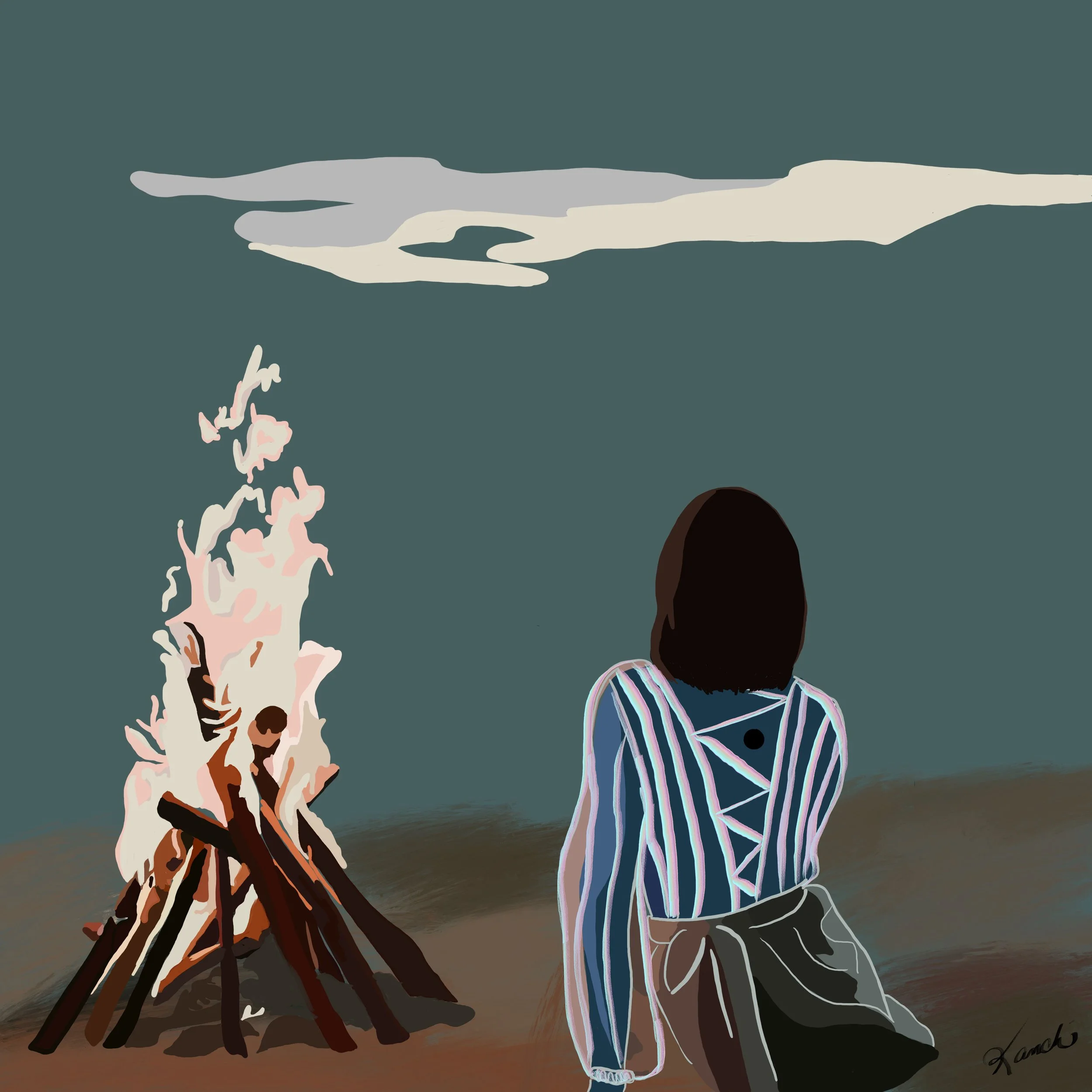 
Ember Held - 2026 Digital Painting © 2026 Kandi Finney Art 