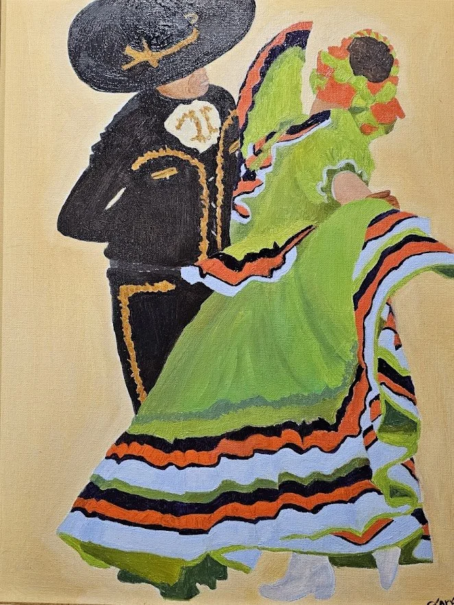 Ballet Folklorico - 2025 Oil Painting © Kandi Finney Art 