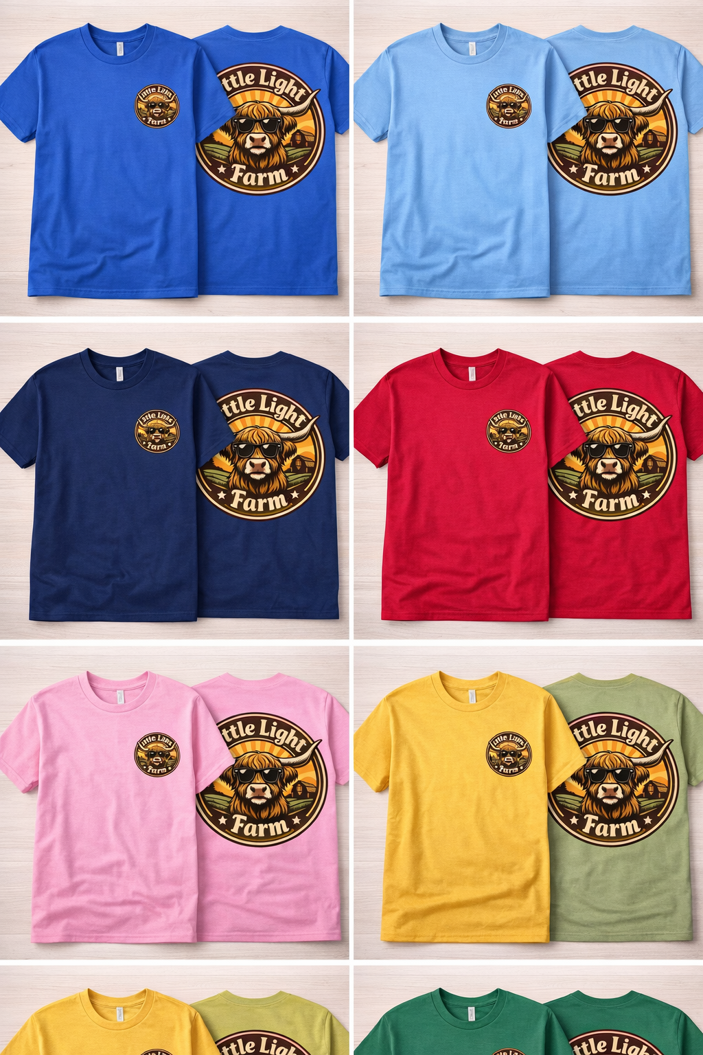 T-shirts with Little Light Farm logo.png