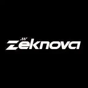 Zeknova logo on a black background