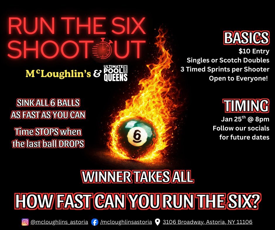 ❄️ WEATHER UPDATE &ndash; UPL QUEENS LAUNCH PUSHED TO FEB 1ST

Due to the inclement weather forecast for this Sunday, we are pushing the official start of the Ultimate Pool League Queens Sunday Division back one week to Sunday, February 1st. Stay saf