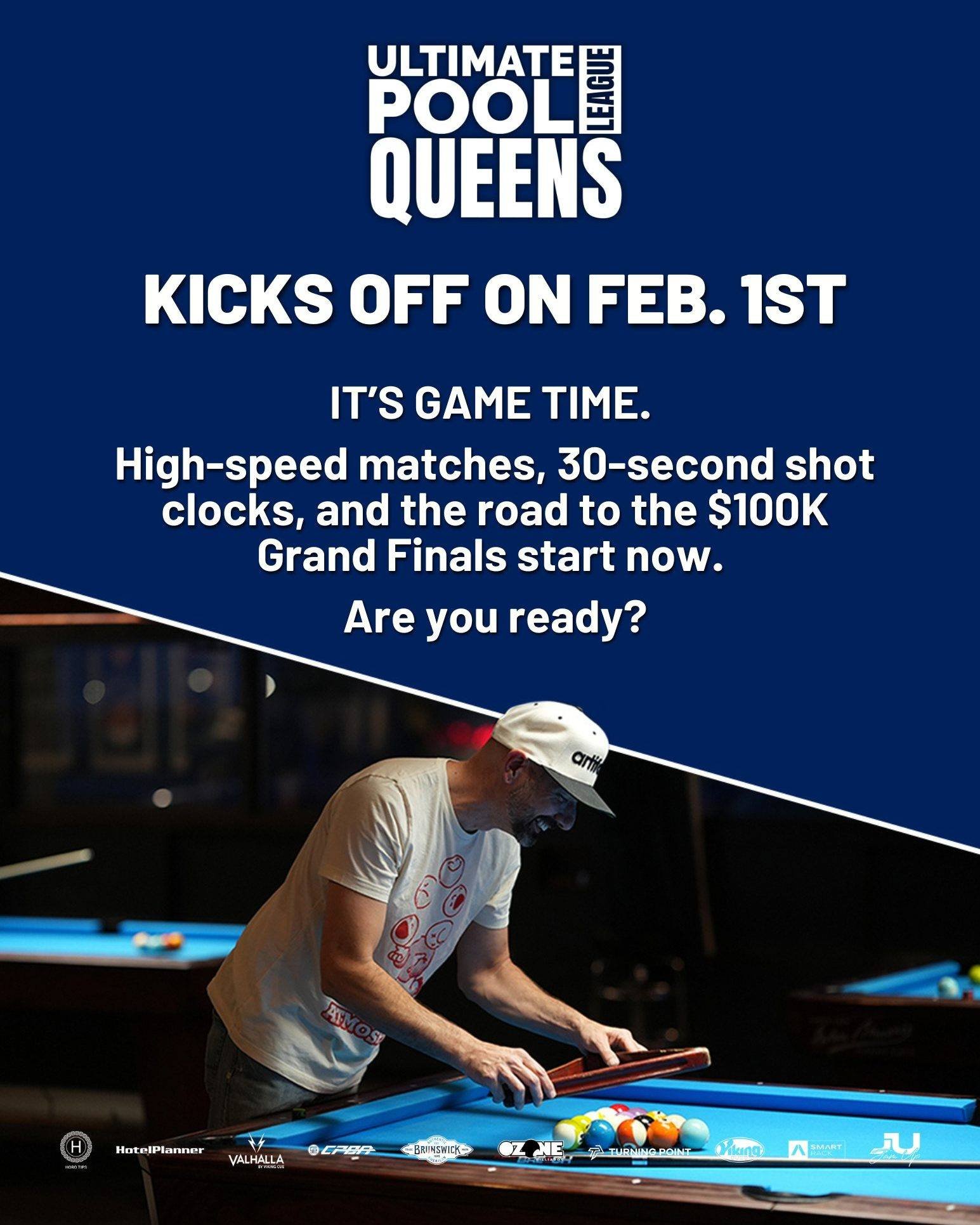QUEENS IS ON THE CLOCK. ⏱️🎱

The UPL Queens Sunday Division officially kicks off tomorrow, Feb 1st, at 5pm! McLoughlin&rsquo;s is proud to be a home base for the fastest pool league in the city. 

Our squads are locked, the 30-second shot clocks are