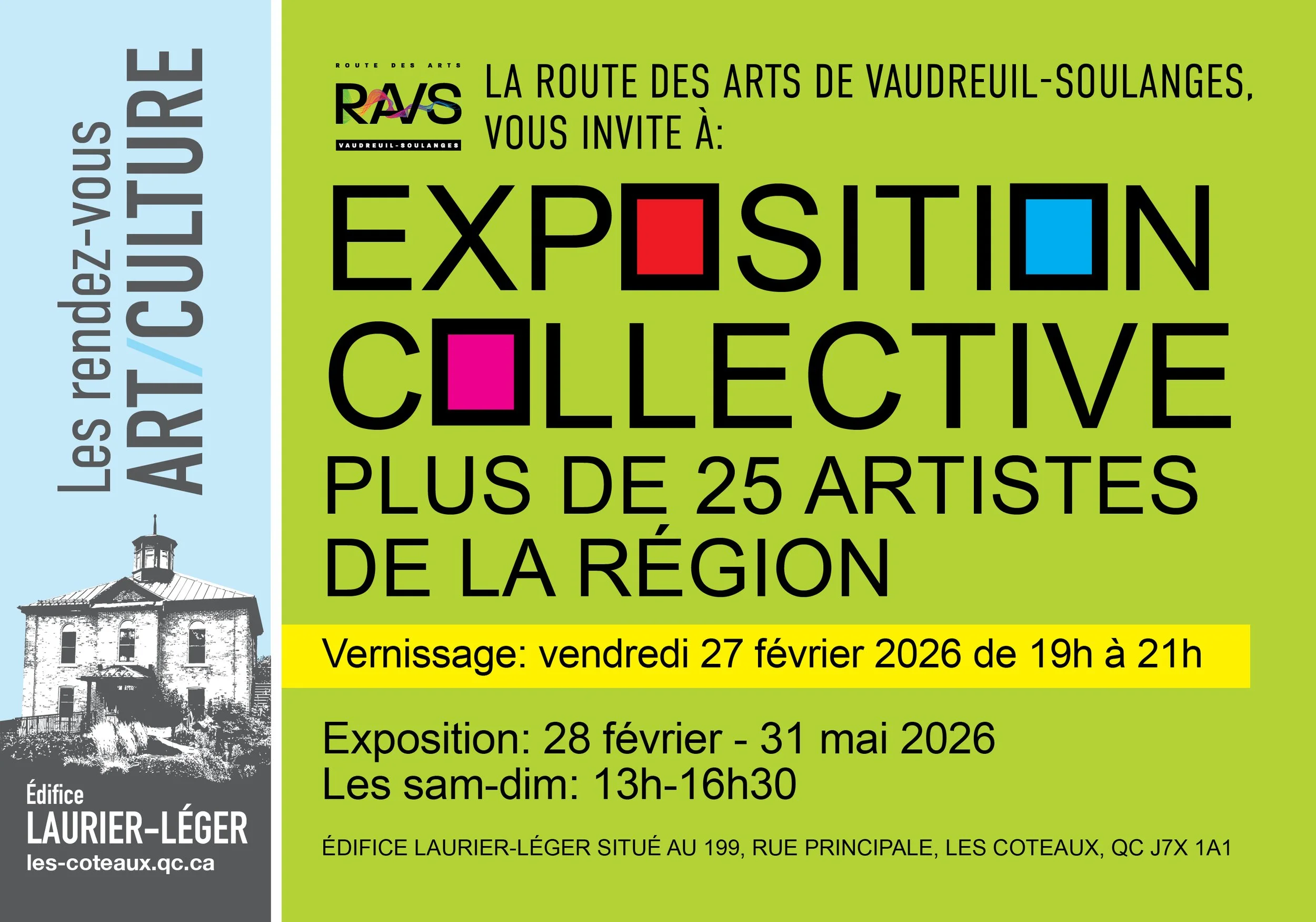 Exposition collective printanière des Rendez-vous ART/CULTURE