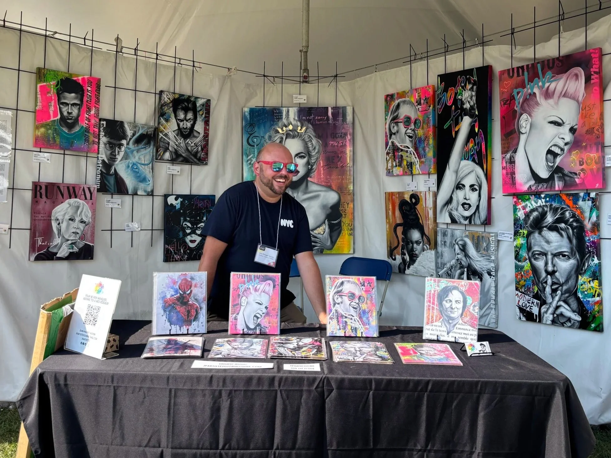 JP Artiste - Jean-Philippe Vachon | Kiosque au Festival des Arts de Valleyfield, août 2025.