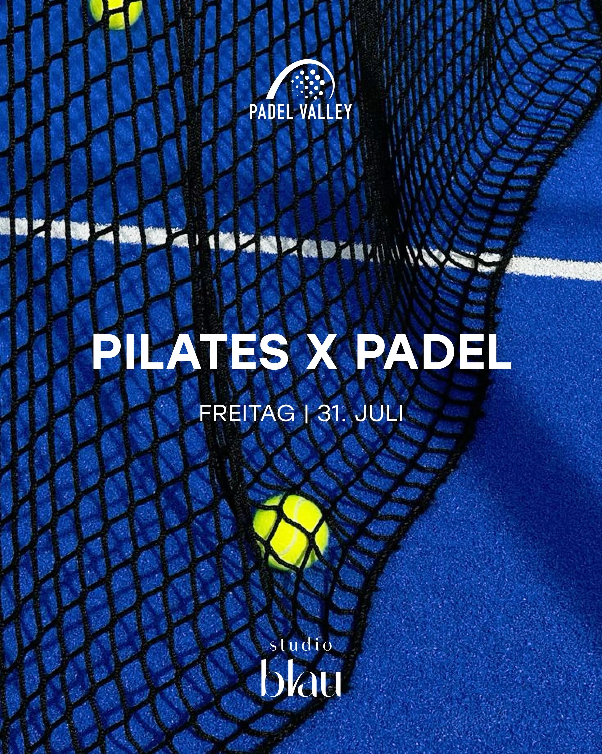 Pilates trifft Padel 🎾

Gemeinsam mit @padelvalley.wuppertal laden wir euch zu einem besonderen Sommer-Special ein.

Wir starten mit einer 50-min&uuml;tigen Matten-Pilates-Session auf dem Padel-Court und wechseln anschlie&szlig;end gemeinsam ans Net