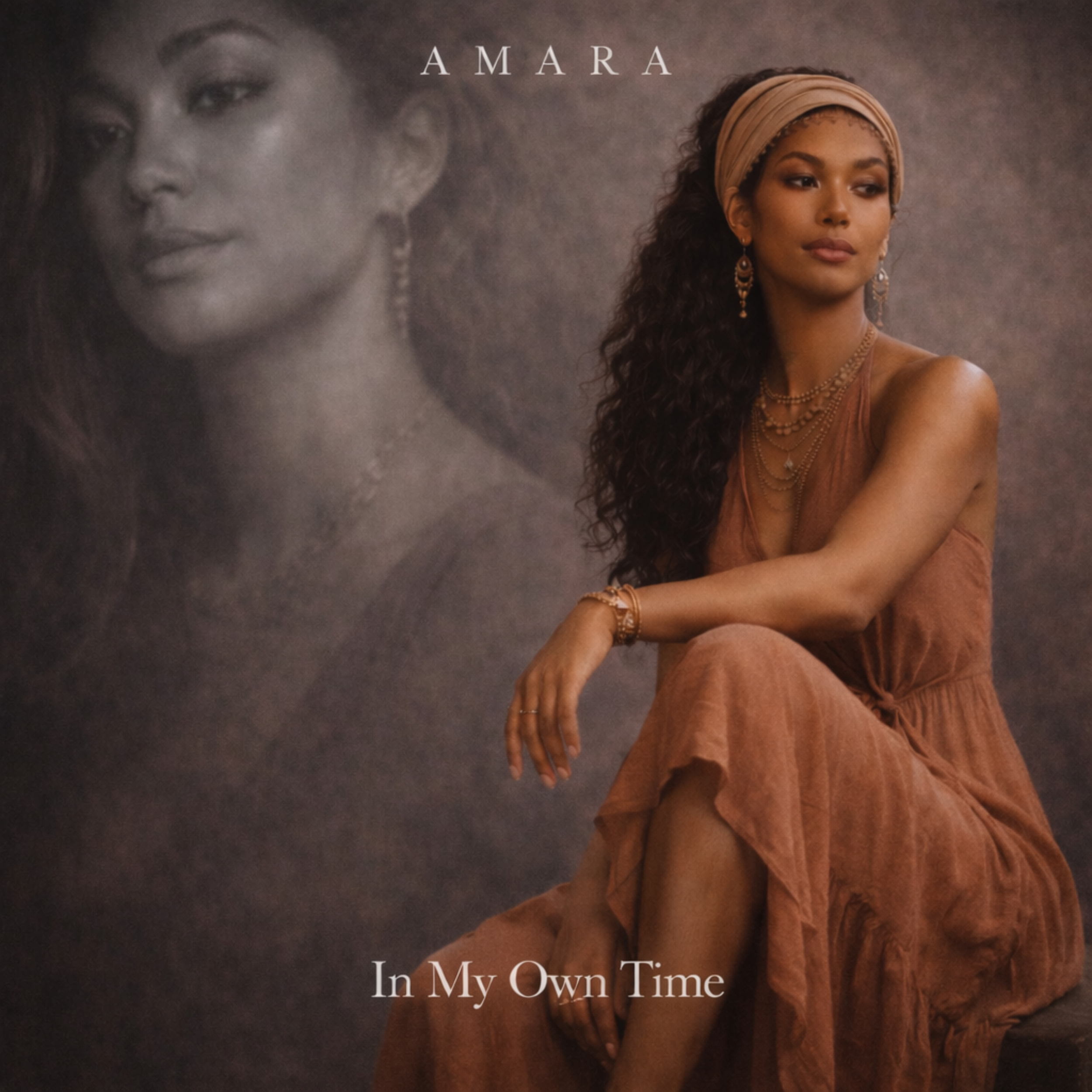 AMARA — “In My Own Time”

Category: Album Art / AI Creative Production
Outcome: Designed a cinematic album cover to introduce Amara’s visual identity and set the tone for a soulful release. Created for use across streaming platforms and promotional m