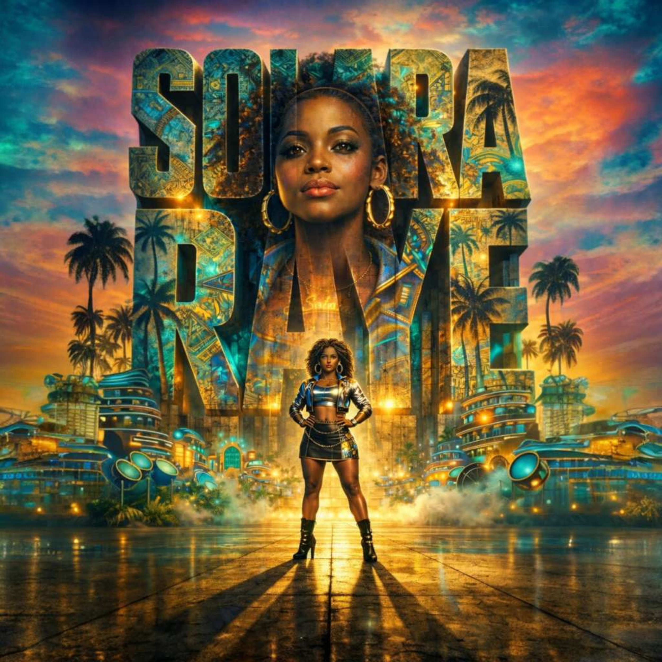 Solara Raye — Key Art (Album Cover)
Category: Brand Identity / AI Creative Production
Outcome: Developed high-end key art to introduce Solara Raye’s brand aesthetic and support a cohesive rollout across digital platforms, social media, and promotiona