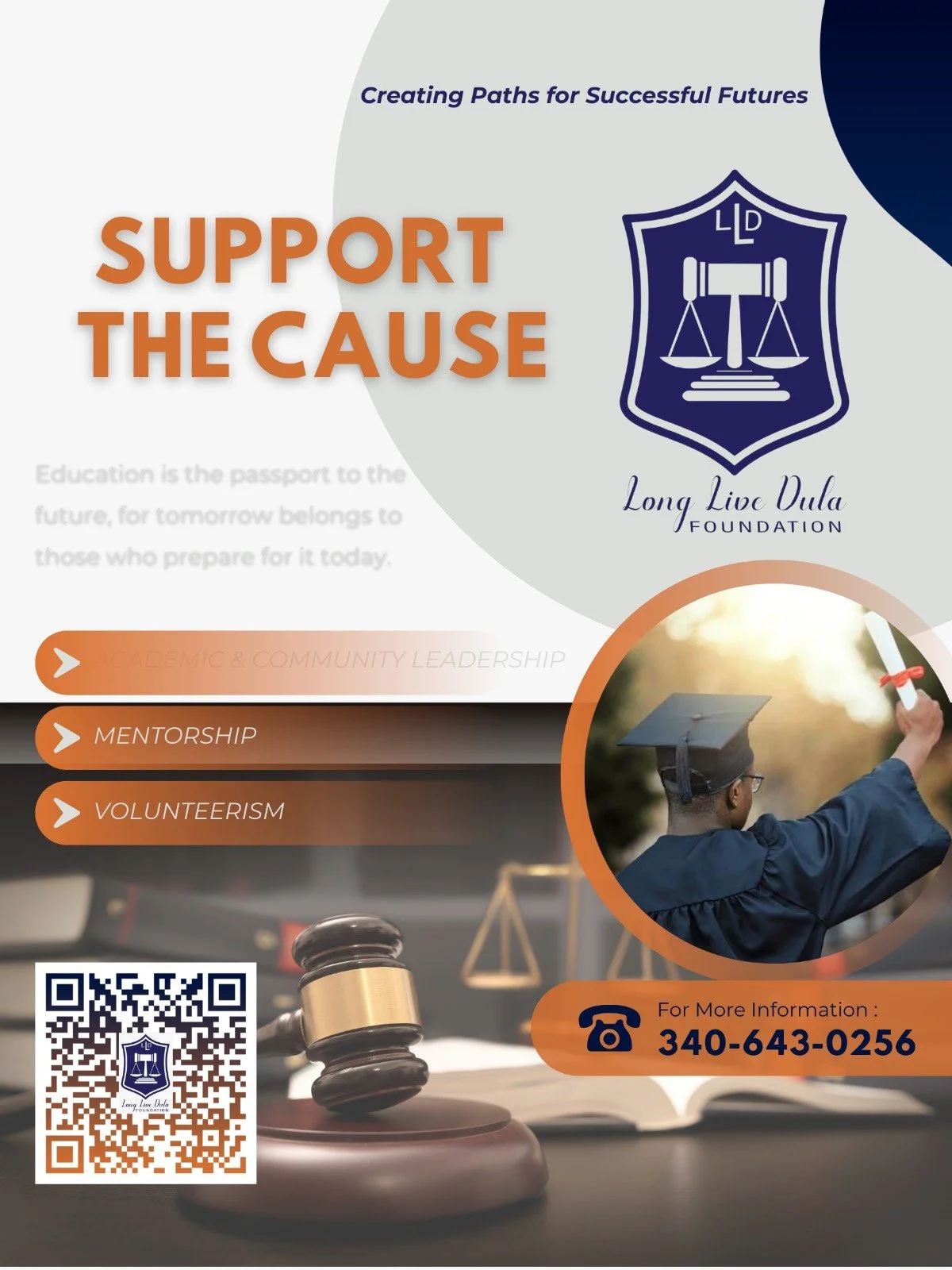 Support the Cause — Community Fundraiser

Category: Campaign Design / Community Outreach
Outcome: Designed a cause-driven promotional flyer to support charitable initiatives, clearly outlining the mission while encouraging participation and donations