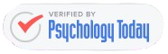 Verified badge from Psychology Today website
