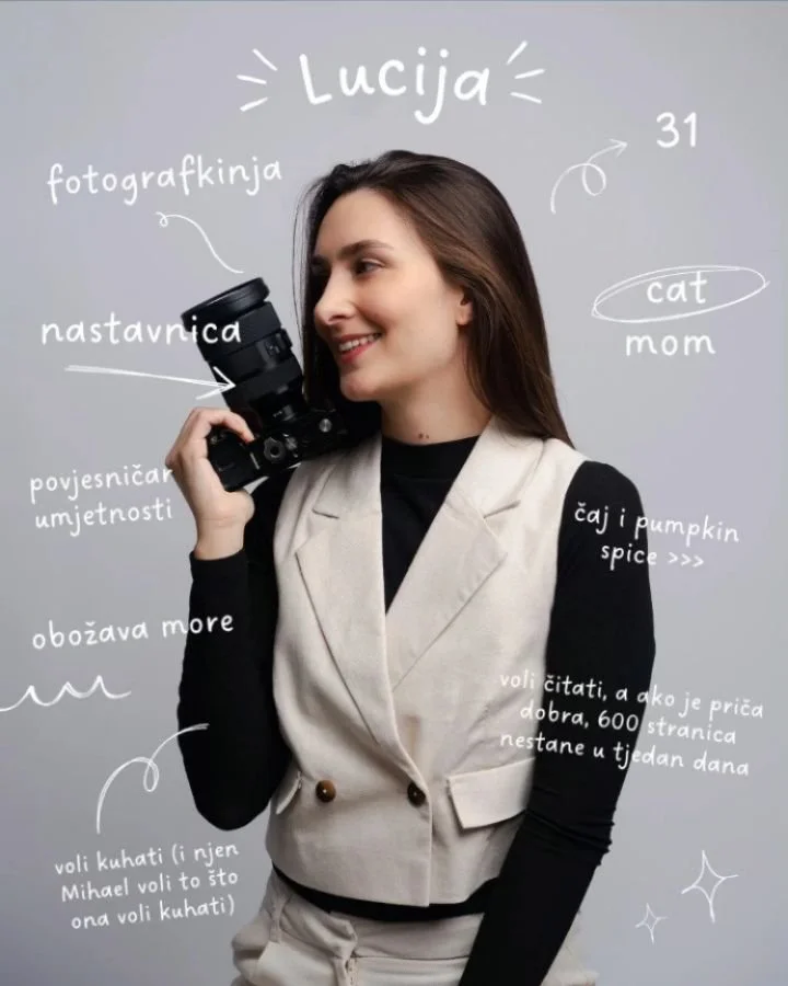 📸 Tko stoji iza objektiva? Upoznaj svoju fotografkinju! 🫶

#photoartlucija
#aboutme #fotograf