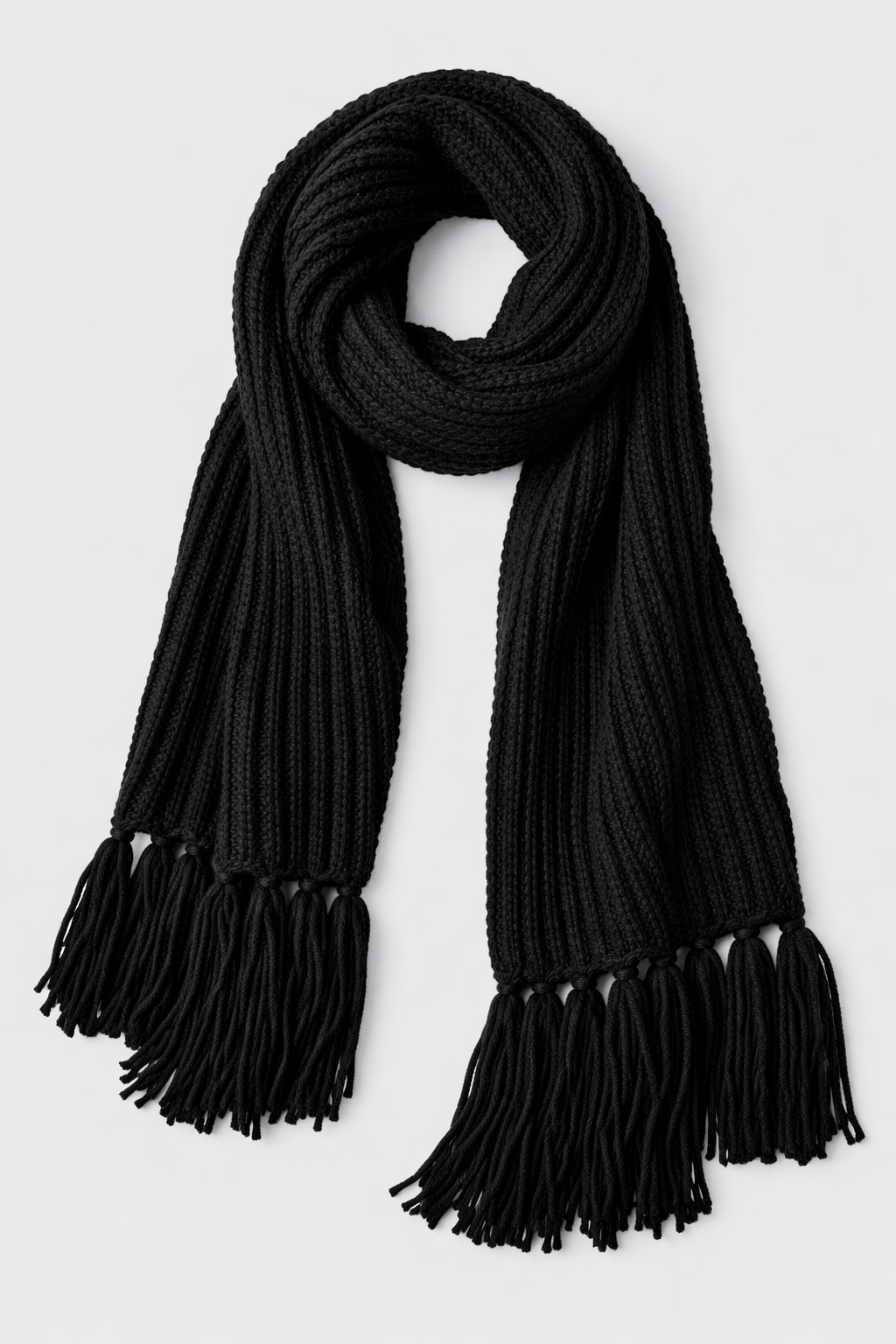 Knit Ribbed Scarf