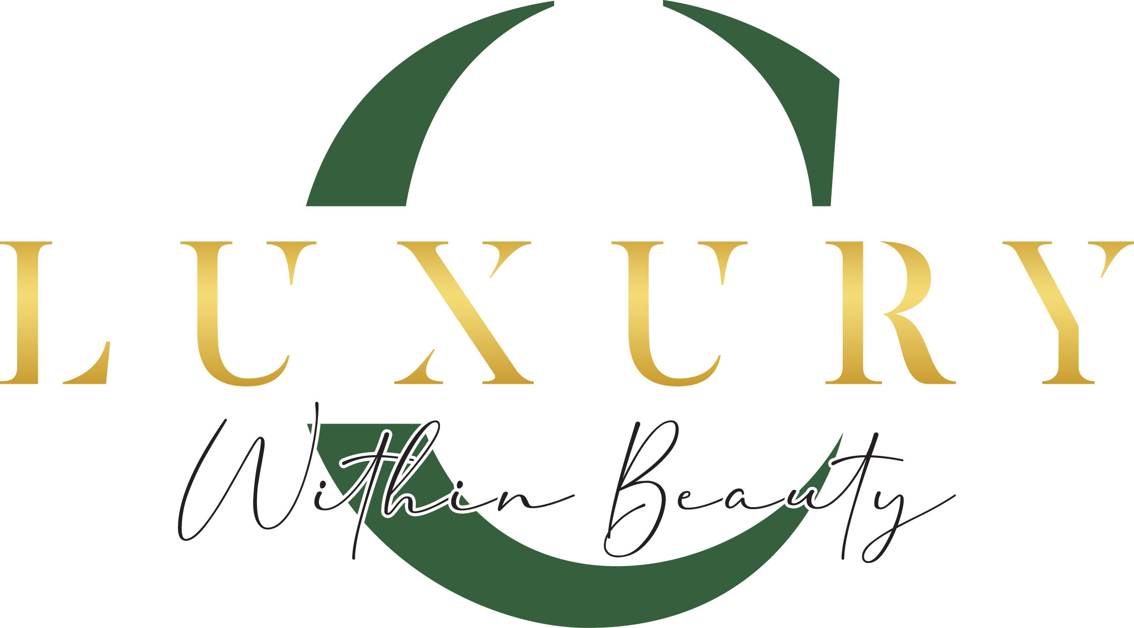 Stylized graphic with text that reads "The Secret of the Golden Flower" in elegant black and gold lettering, with green and black accents.