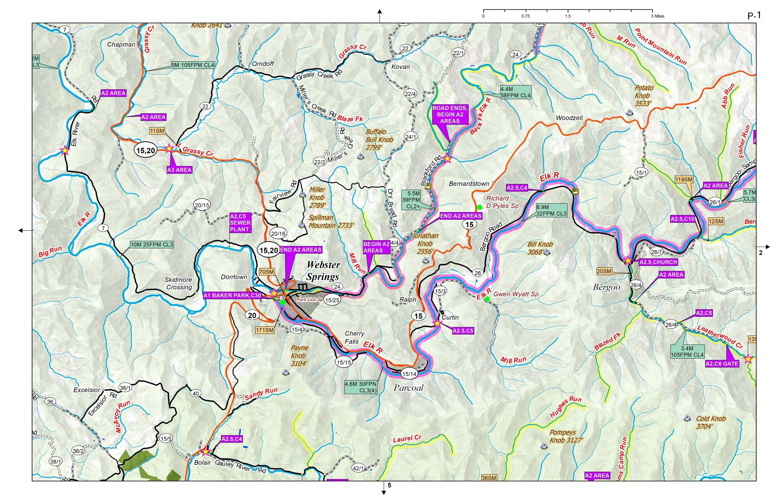 ELK AND GAULEY RIVER sample page