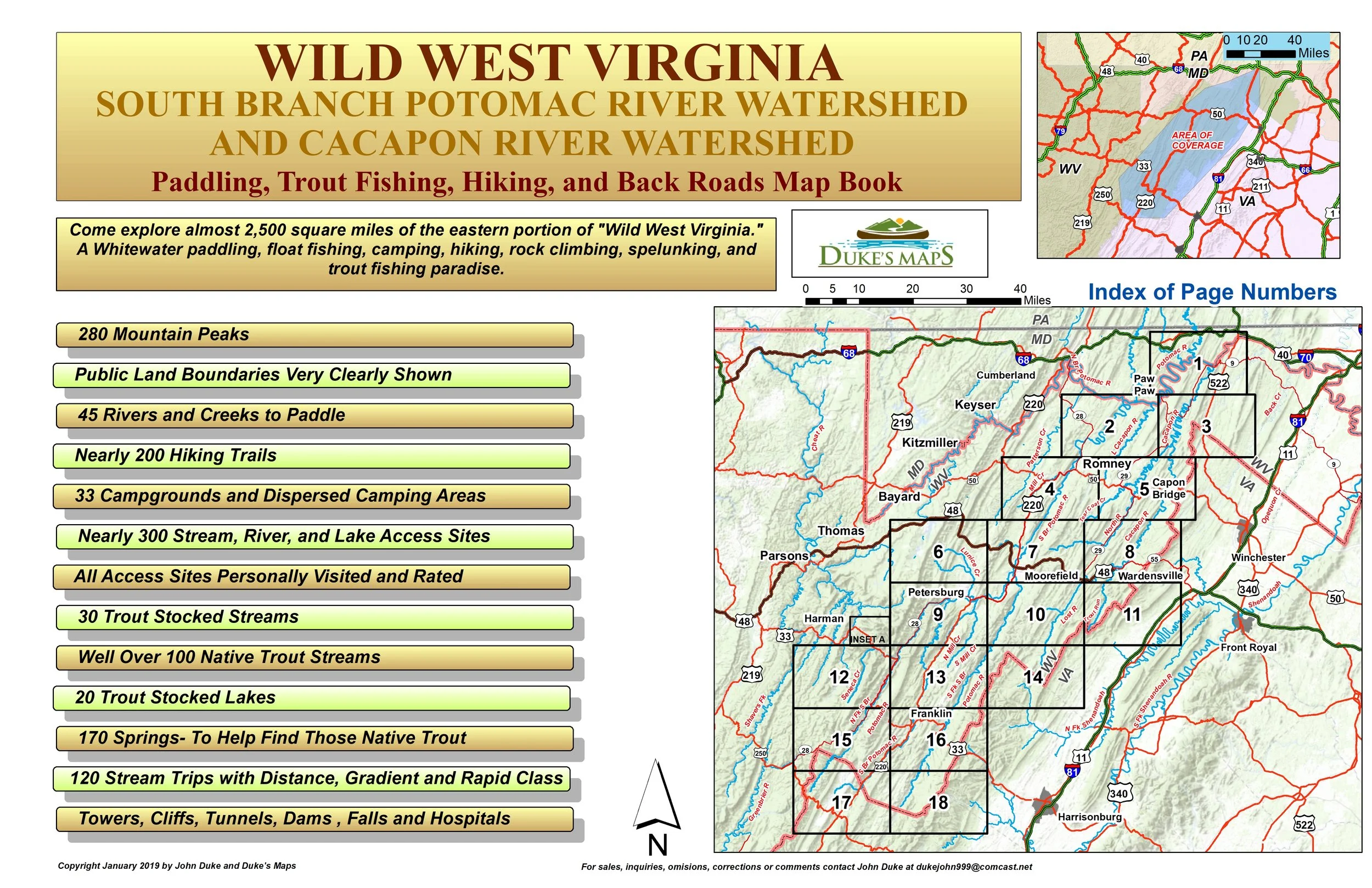 SOUTH BRANCH POTOMAC RIVER WATERSHED AND CACAPON RIVER WATERSHED MAP BOOK