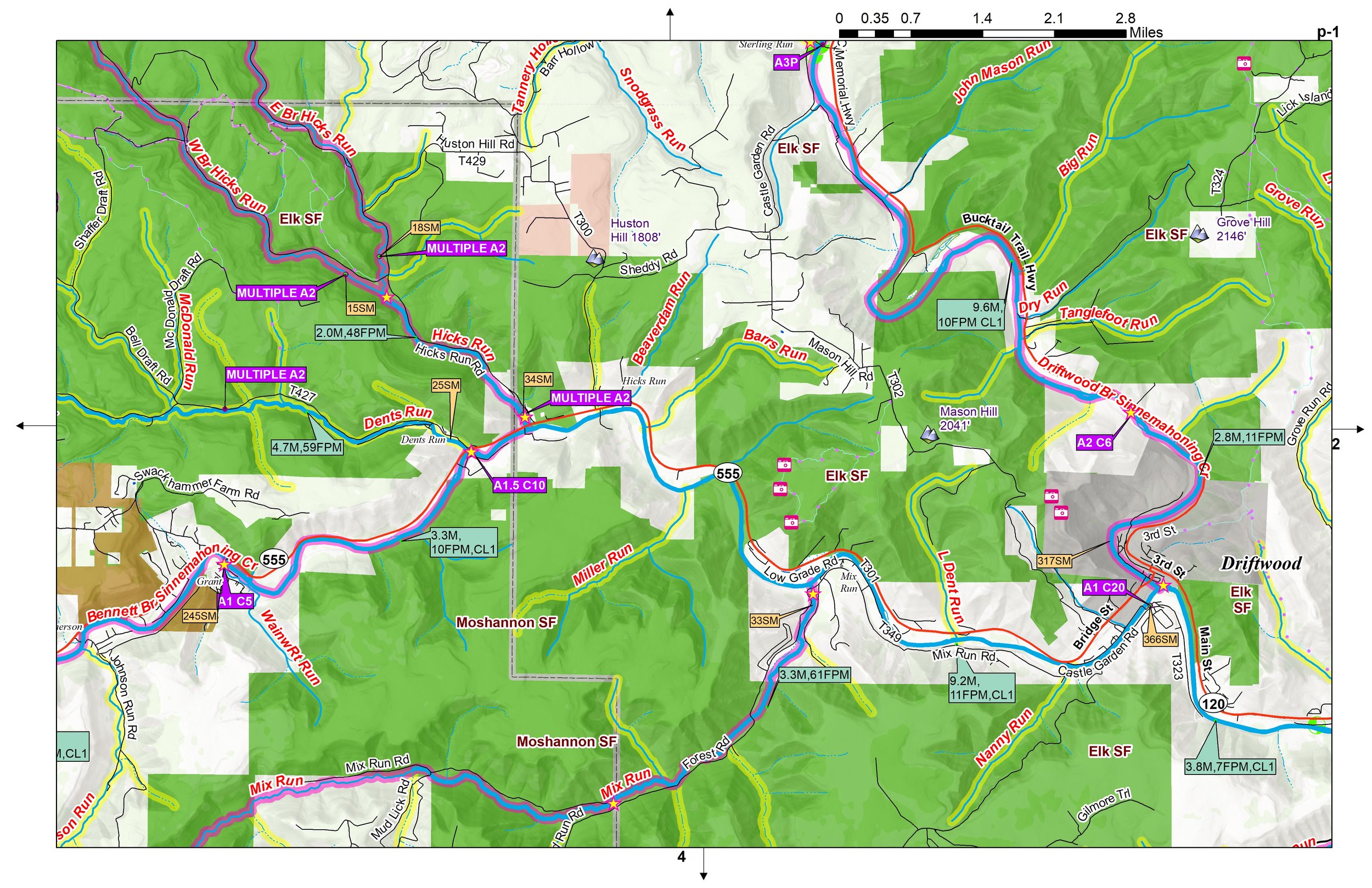 UPPER WEST BRANCH SUSQUEHANNA RIVER SAMPLE PAGE